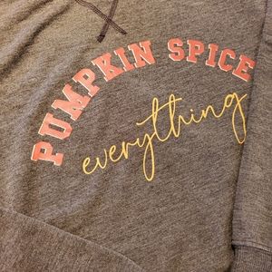 NEW Pumpkin Spice Everything Heather Gray Pullover
